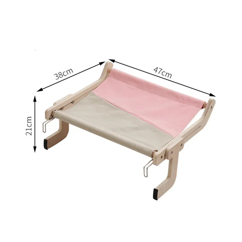 Cozy Cat Hammock – Wooden Hanging Bed